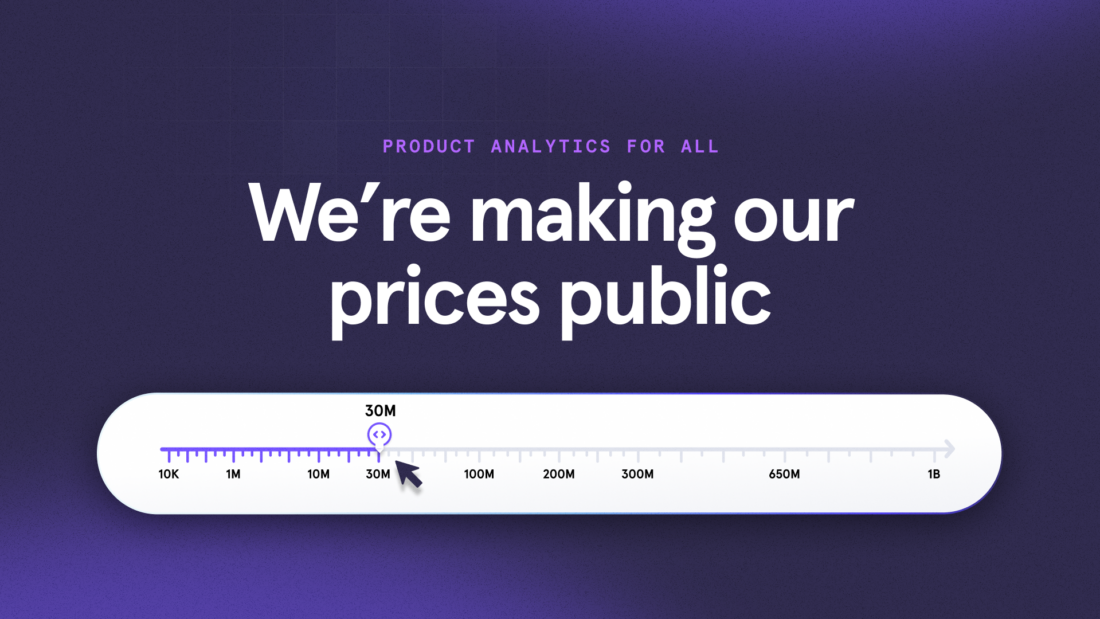 We’re making our prices public